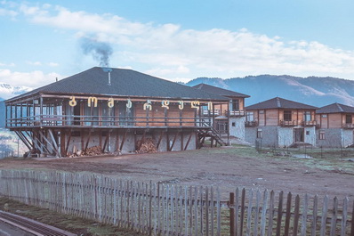 Вид снаружи, Гостиница Gomarduli Zen Garden