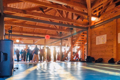 Yoga hall, Gomarduli Zen Garden Hotel