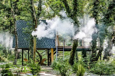 Outdoors, Duende Treehouses and Cocktails Glamping