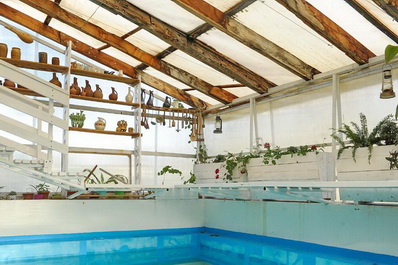 Indoor pool, Ethno Recreation Tabatadze Hotel