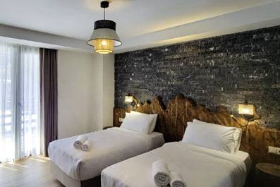 Standard twin room, Ushba Hotel