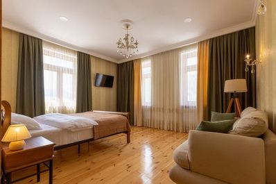 Double room with mountain view, GRAF Kazbegi Hotel