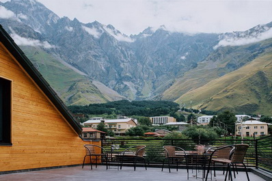 Terrace, Northgate Kazbegi Hotel