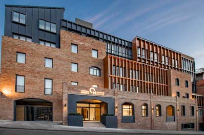 Hotel Exterior, Clocks Hotel