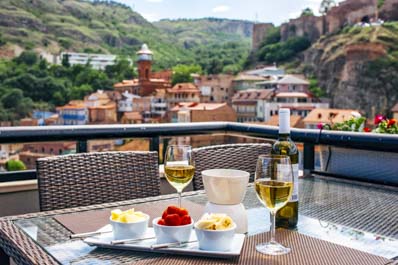 Tiflis Veranda restaurant, Tiflis Palace Hotel