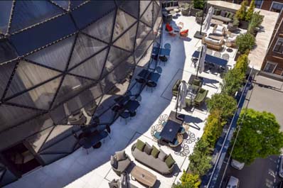 Terrace, Wyndham Grand Hotel