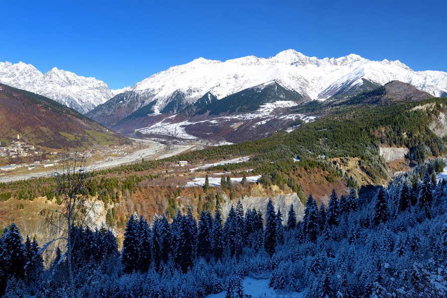 Chalaadi Glacier near Mestia