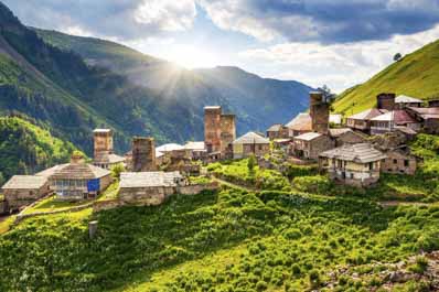 Местиа, Путешествие в Грузию