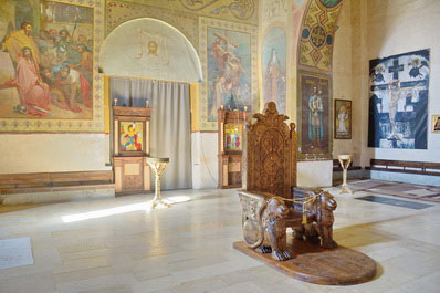 Interior of Shio-Mgvime Monastery near Mtskheta