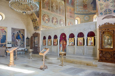 Интерьер монастыря Шио-Мгвиме в окрестностях Мцхеты