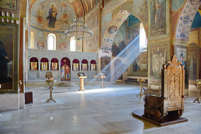 Interior of Shio-Mgvime Monastery near Mtskheta
