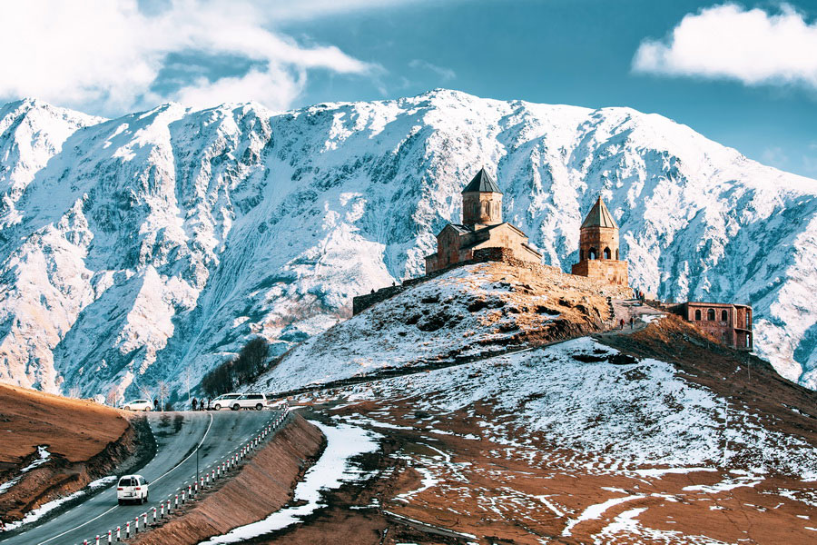 Gergeti Trinity Church near Stepantsminda