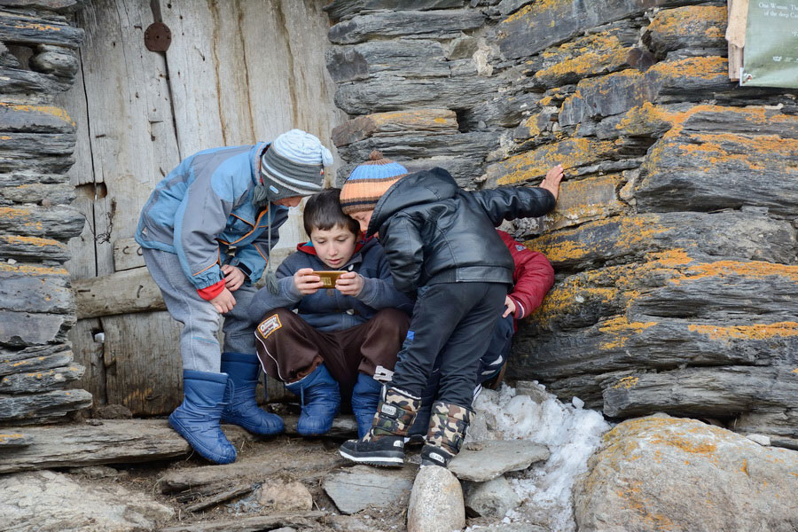 Svan Kids, Ushguli, Georgia