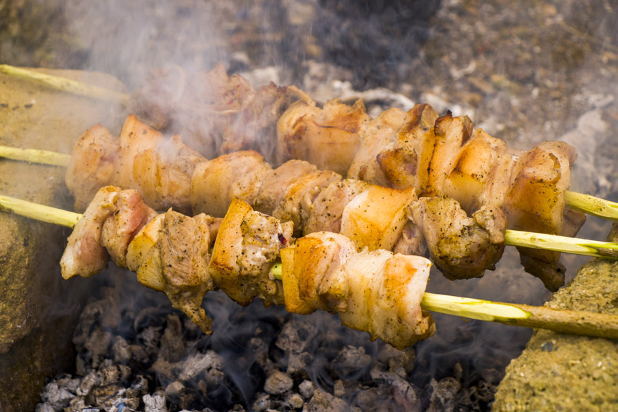 Mtsvadi, gastronomía de Telavi Mtsvadi, gastronomía de Telavi