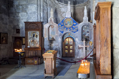 Gergeti Holy Trinity Church near Stepantsminda, Georgia