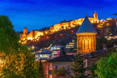 Tbilisi at night
