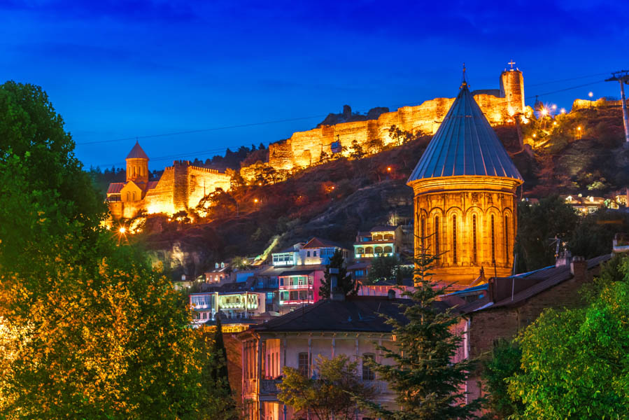 Tbilisi at night