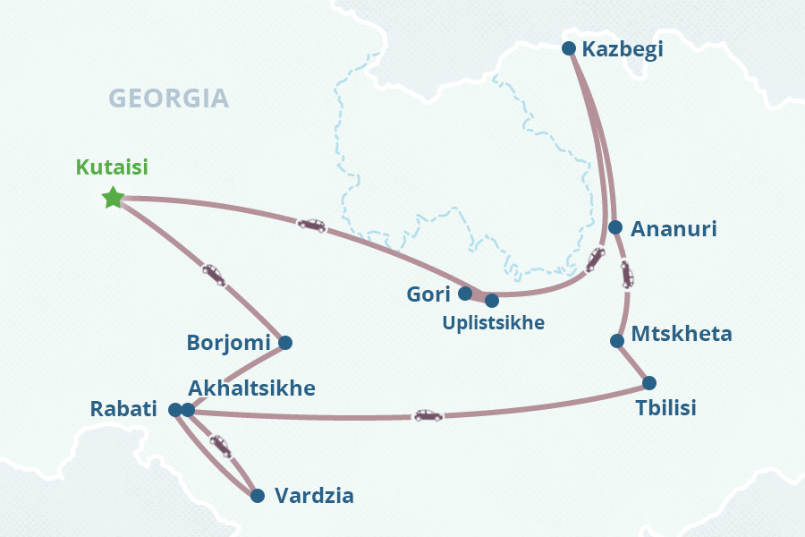 Mapa del itinerario