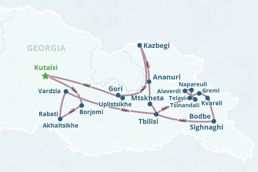 Mapa del itinerario