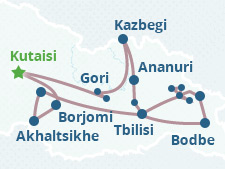 Mapa del itinerario