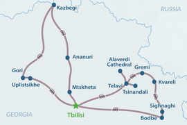 Mapa del itinerario