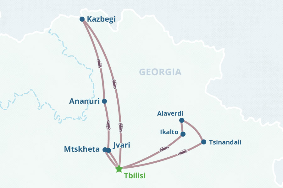 Mapa del itinerario