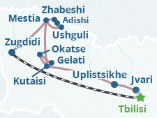 Mapa del itinerario