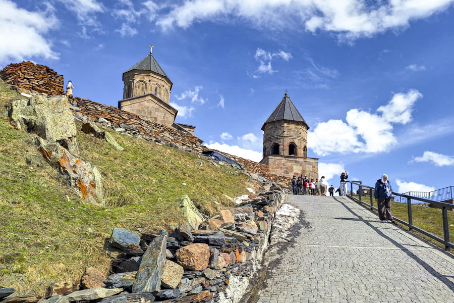 Iglesia de la Santísima Trinidad de Gergeti, cerca de Stepan