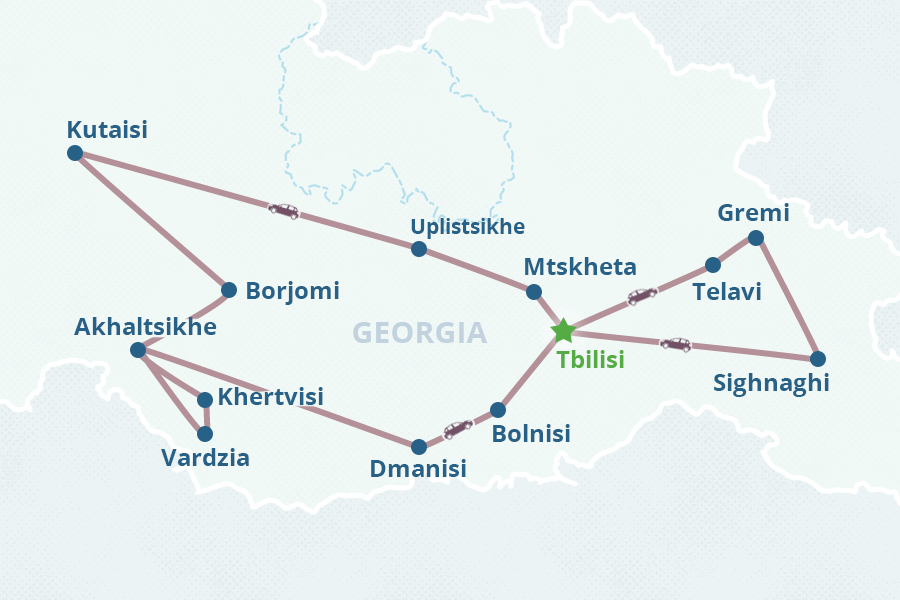 Mapa del itinerario