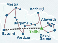 Mapa del itinerario