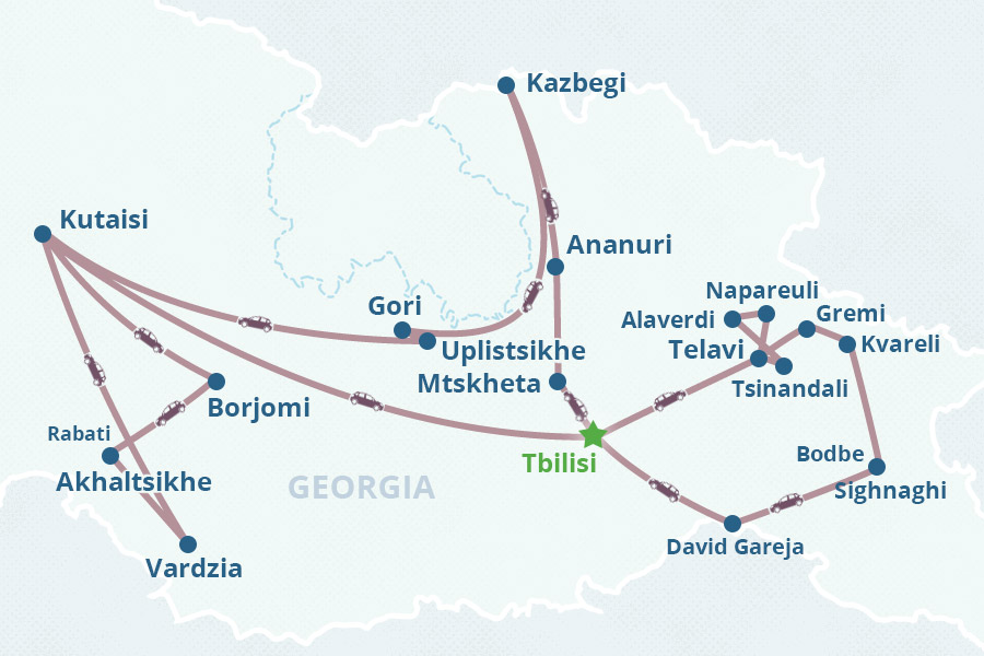 Mapa del itinerario