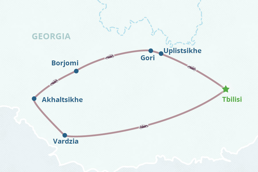 Mapa del itinerario