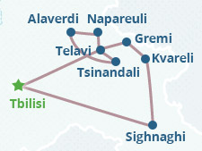 Mapa del itinerario