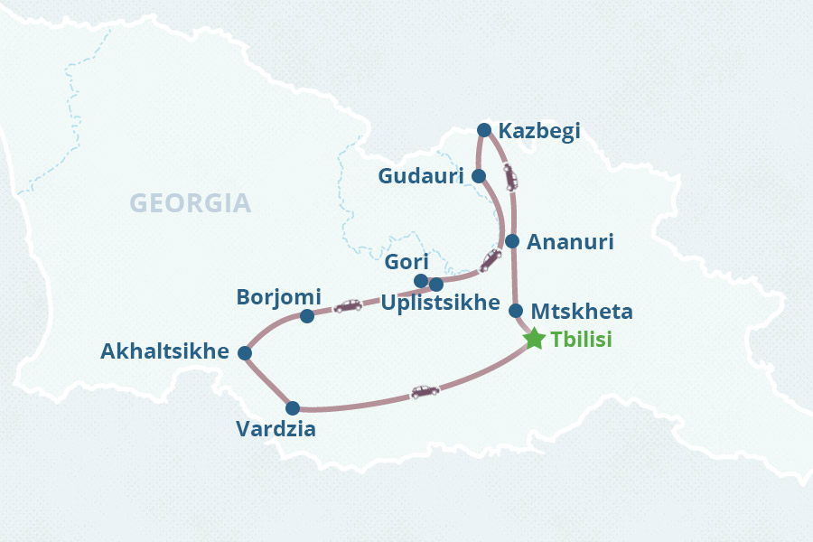 Mapa del itinerario