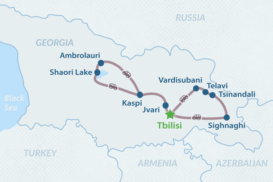 Mapa del itinerario