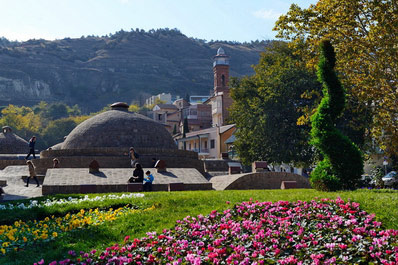 Baños sulfurosos en Tiflis