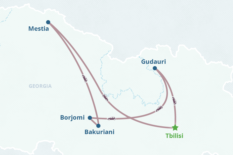 Mapa del itinerario