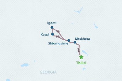 One-day Tour to Family Wineries (from Tbilisi) Map