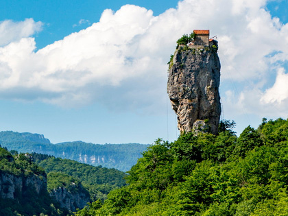 One-day tour to the Katskhi Pillar and Chiatura