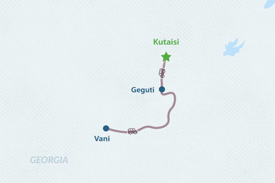 Однодневный археологический тур в Кутаиси Карта