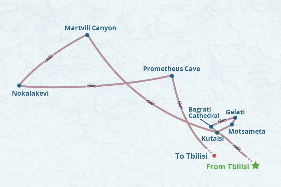 Mapa del itinerario