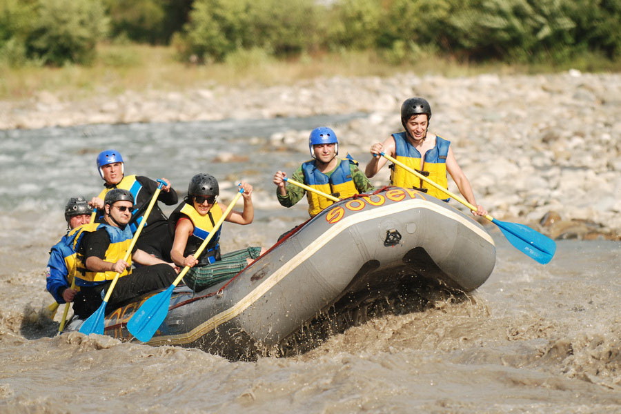 Rafting on Rioni River