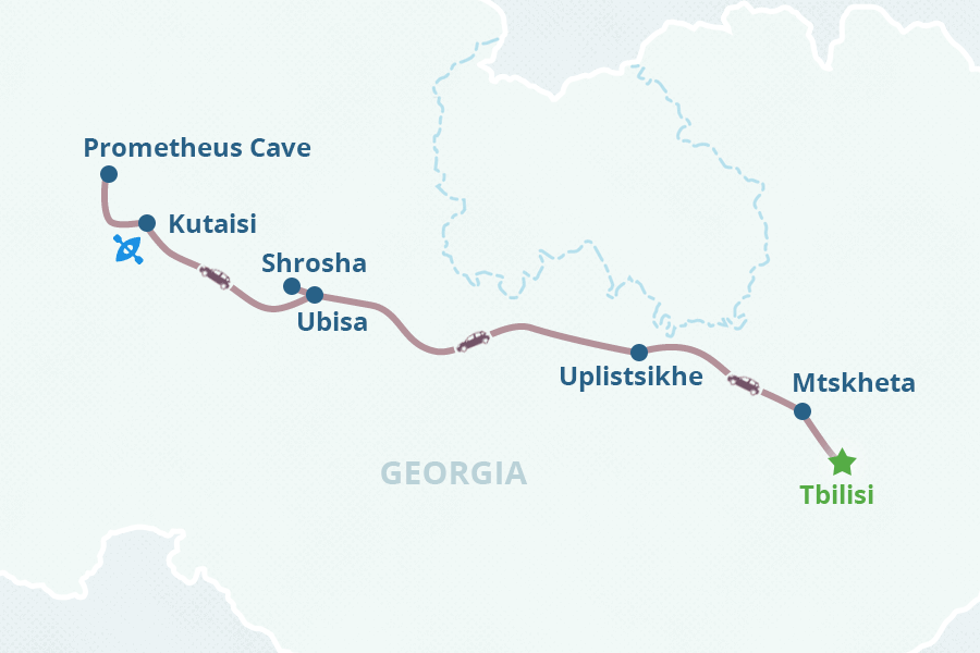 Mapa del itinerario