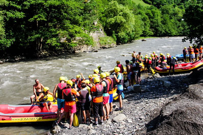 Rafting en el río Rioni