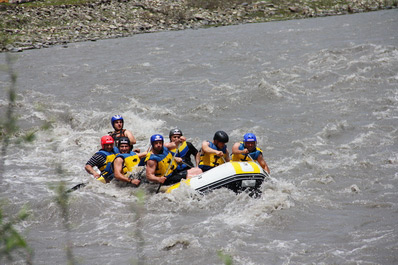 Rafting en el río Rioni