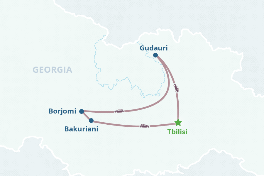 Mapa del itinerario