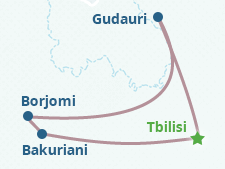 Mapa del itinerario