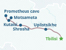 Mapa del itinerario