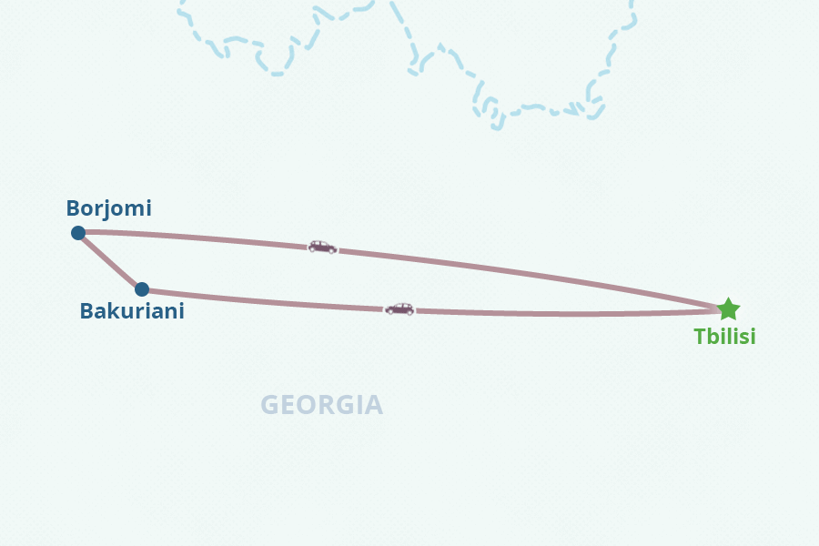 Mapa del itinerario