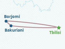 Mapa del itinerario